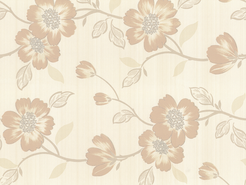 浅黄色花纹壁纸