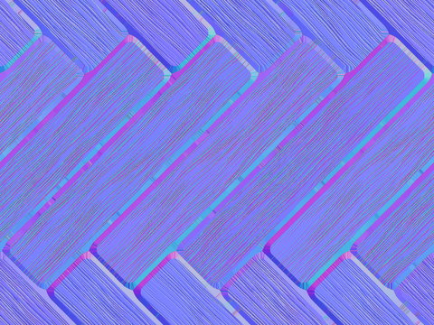 鱼骨拼木地板法线凹凸