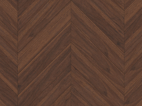 意式现代无缝深胡桃色鱼骨拼人字拼木地板