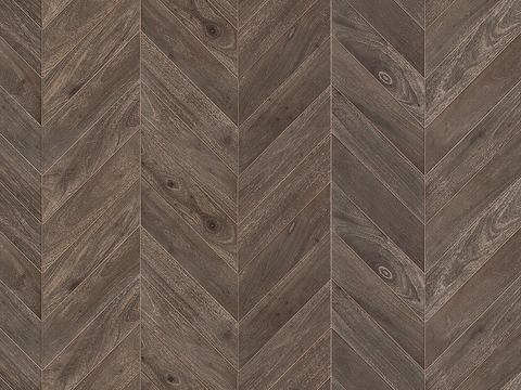无缝灰棕色鱼骨拼木地板贴图