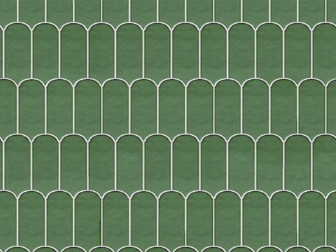 法式奶油仿古砖 橄榄绿羽毛砖艺术砖贴图