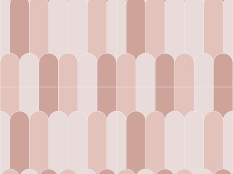 无缝粉色渐变羽毛砖瓷砖