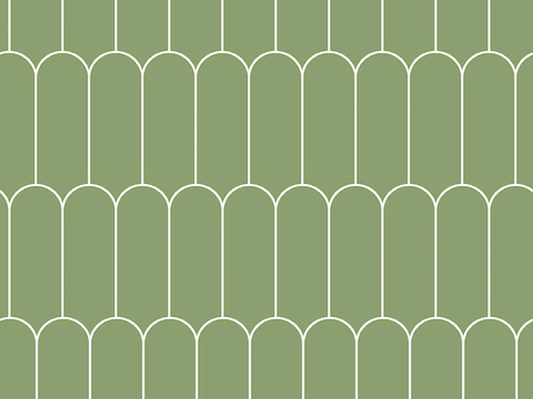 法式无缝仿古绿色羽毛砖