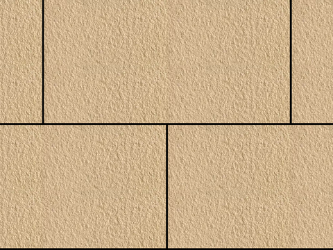 现代无缝黄色工字拼真石漆 肌理漆砂岩漆 外墙漆贴图