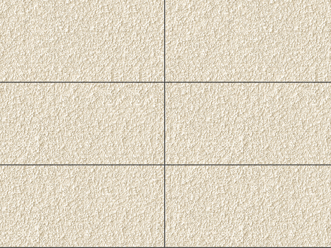 现代无缝米色真石漆 分缝砂岩漆 外墙漆贴图