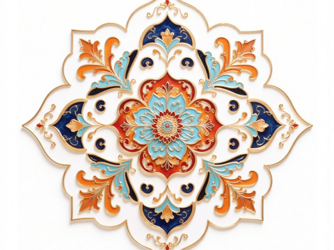 现代花纹 纹样 装饰画 地毯