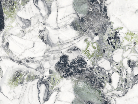 绿色山水纹大理石瓷砖