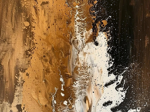 现代装饰艺术画 抽象画 现代画贴图