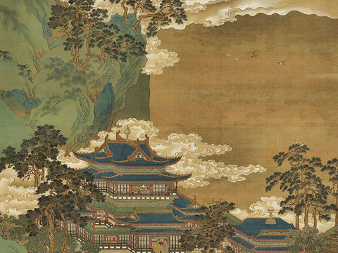 中式新中式高清山水壁纸壁画装饰画