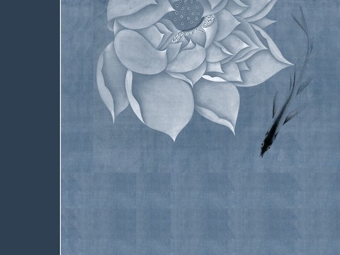  中式新中式高清壁纸壁画装饰画水墨画 