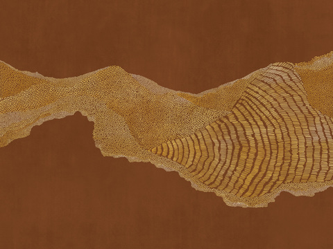 中式新中式抽象画线条壁纸壁画装饰画