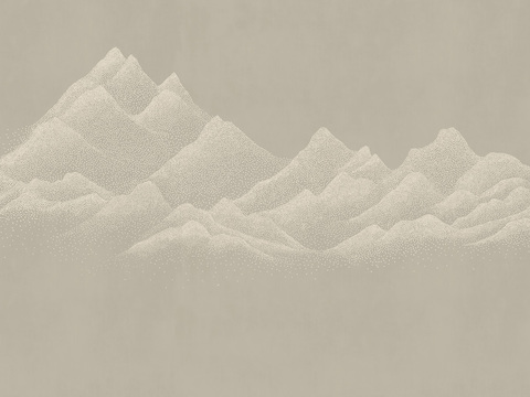 中式新中式抽象画线条壁纸壁画装饰画