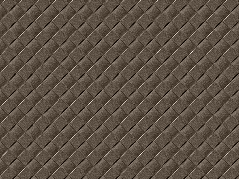 菱形编织皮革