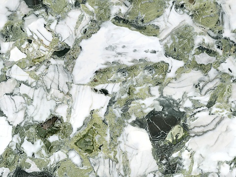 轻奢极简冷翡翠白绿花纹大理石 冷翡翠奢石贴图
