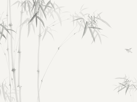  中式新中式装饰画壁纸壁画 