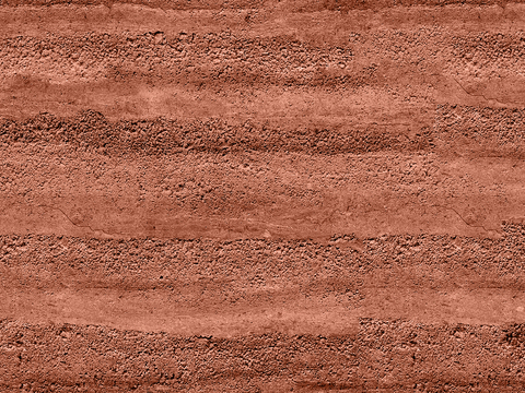  现代无缝侘寂夯土 土墙 夯土墙 红色夯土墙 