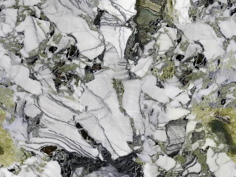 现代冷翡翠白绿色花纹大理石 冷翡翠奢石贴图