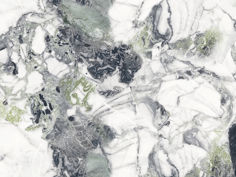 轻奢极简冷翡翠白绿花纹大理石 冷翡翠奢石贴图