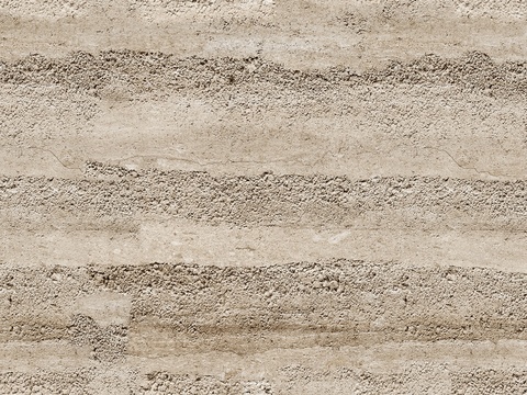  现代无缝复古米色夯土 夯土墙贴图 