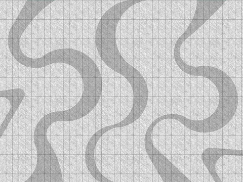  不规则艺术广场铺装 