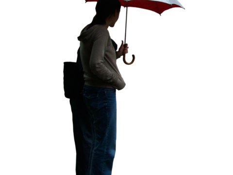  休闲行走站立人物 