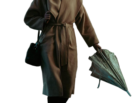  休闲行走站立人物 