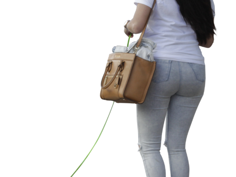  休闲行走站立人物 