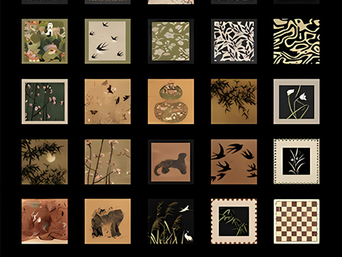  中古挂画_抽象挂画_艺术挂画_肌理画 