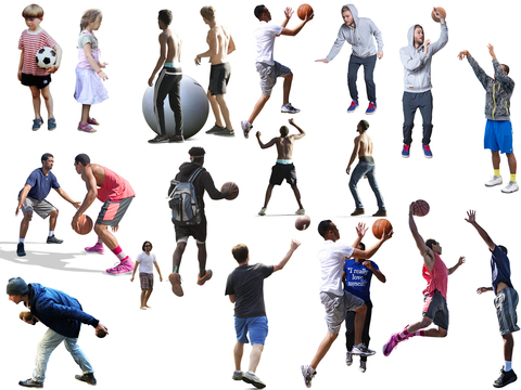  运动姿态人物 