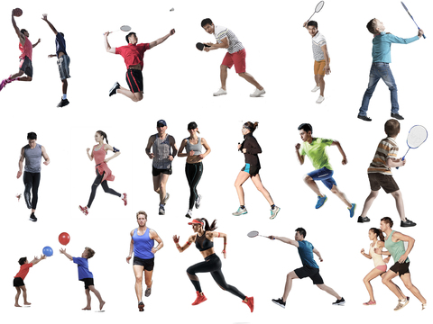  运动姿态人物 