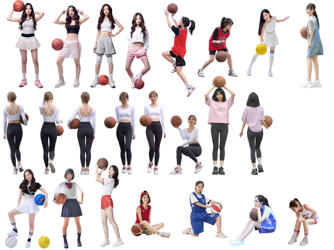  运动姿态人物 