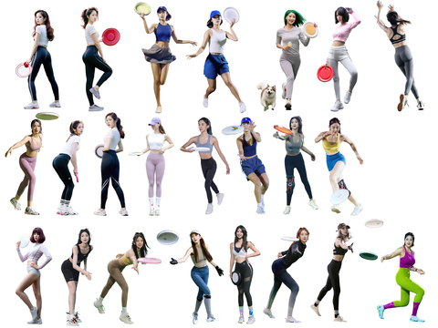  运动姿态人物 