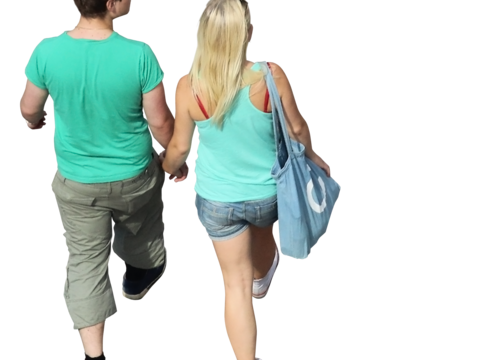  鸟瞰人物PNG免抠 