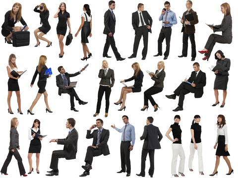 商务办公白领人物