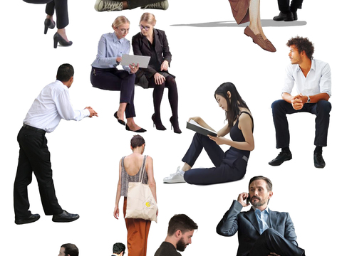 商务办公白领人物