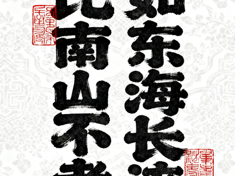  新中式书法对联字画  挂画 卷轴画芯 