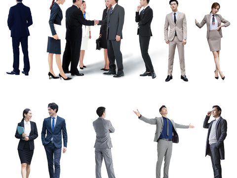 商务办公白领人物