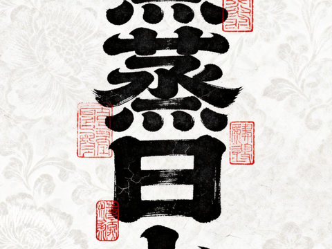  新中式水墨书法字画 