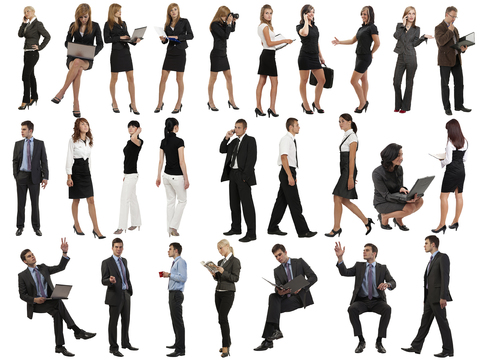 商务办公白领人物