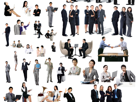 商务办公白领人物