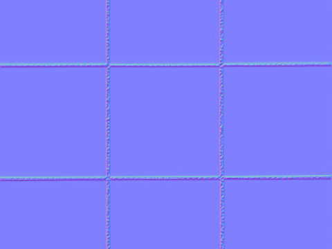  马赛克凹凸法线 