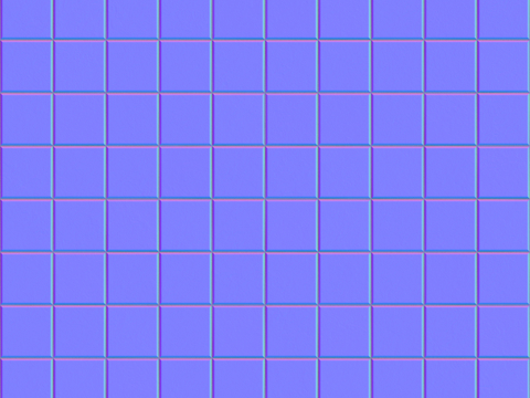  马赛克凹凸法线 