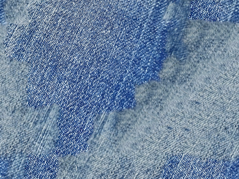 蓝色牛仔布纹