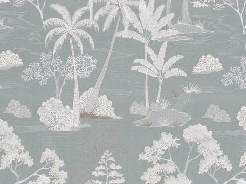 现代花纹布纹_树木花纹_壁布贴图