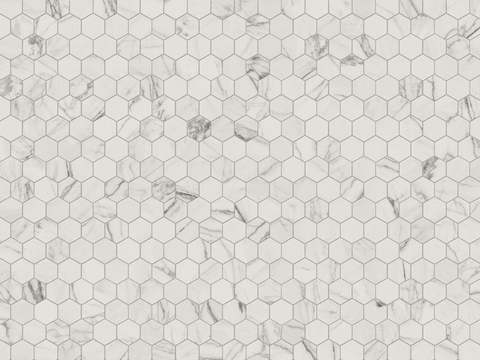 法式奶油六边形马赛克 艺术砖