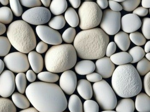 白色小碎石，鹅卵石，石子，石头，砂砾石，水洗石地面