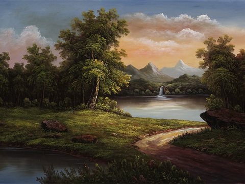 风景油画，风景画，抽象画，装饰画，艺术画