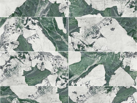 无缝绿色大理石瓷砖