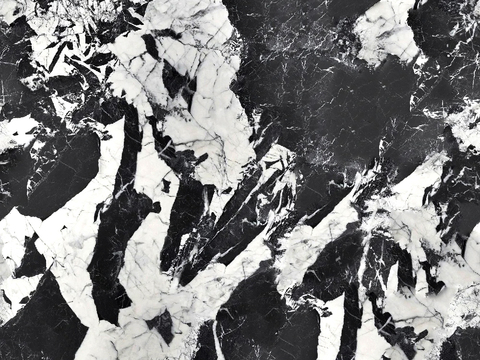 无缝宝格丽珍珠黑大理石