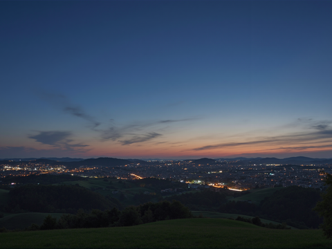 天空_黄昏夕阳_自然风景夜景